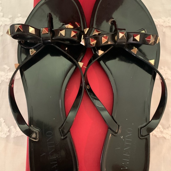 Valentino Garavani Shoes - Valentino Garavari Rock Stud Jelly Thong
